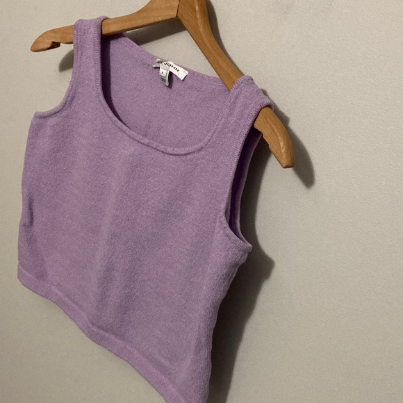 St. John Knit Lavender Purple Sleeveless Sweater Tank Top Size Small, Wool Blend - Picture 3 of 7